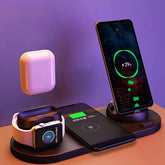 6-in-1 Wireless Charging Dock Station for iPhone & Apple Watch