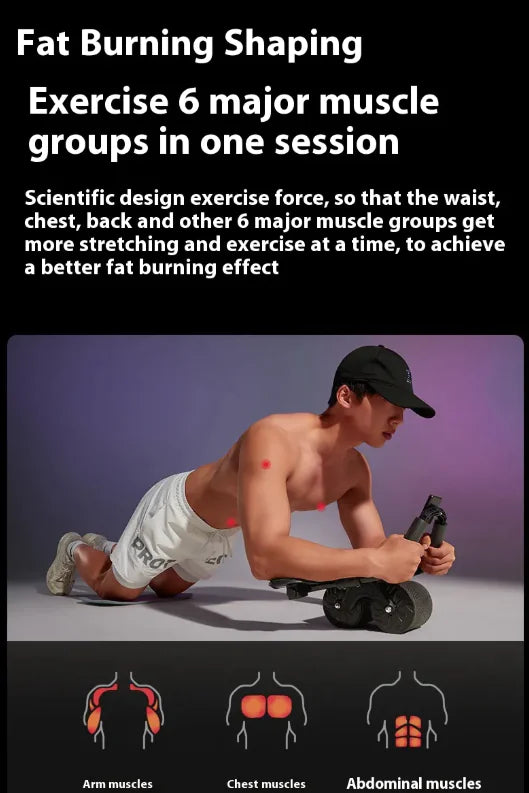 Fitness Automatic Rebound Abdominal Wheel