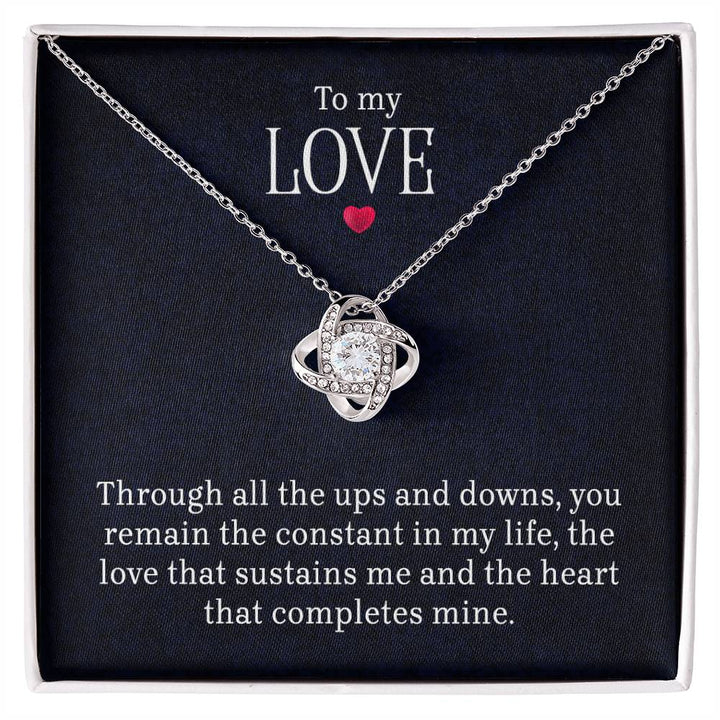 To My Love - Lov eKnot Necklace